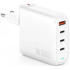 Hurtownia GSM - Ładowarka sieciowa 4smarts Flex Pro 100W 3xUSB-C, 1xUSB-A Travel Edition biała - 4SMR71 - {ean13} - Hurt