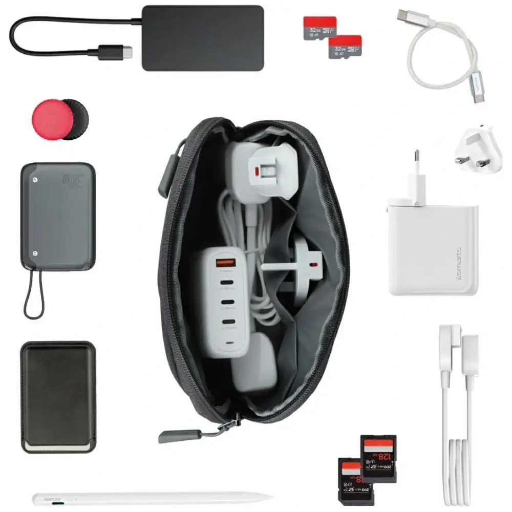 Hurtownia GSM - Încărcător de perete 4smarts Flex Pro 100W 3xUSB-C, 1xUSB-A ediția de călătorie alb. - 4SMR71 - {ean13} - Hurt