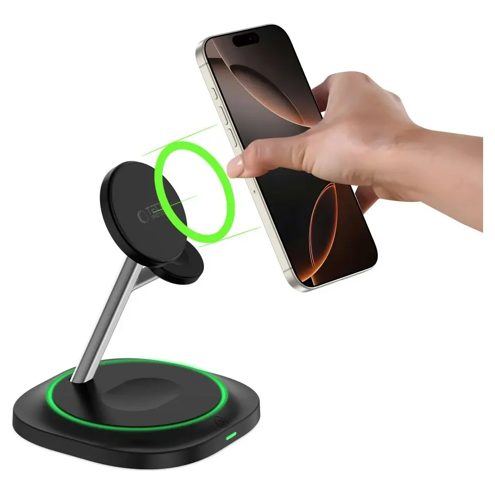 Hurtownia GSM - Tech-Protect QI15W-A46 Magnetic MagSafe Wireless Charger Schwarz - THP3941 - {ean13} - Hurt