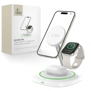 Hurtownia GSM - Tech-Protect QI15W-A46 Magnetic MagSafe vezeték nélküli töltő fehér - THP3942 - {ean13} - Hurt