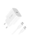Hurtownia GSM - Ładowarka sieciowa Tech-Protect NC20W 1-port USB-C Network Charger PD20W + USB-C / USB-C Cable White - THP3943 - {ean13} - Hurt