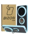 [OUTLET] Case with finger holder Bizon Case Hybrid Ring for Xiaomi 14 Ultra smoked with a light blue frame