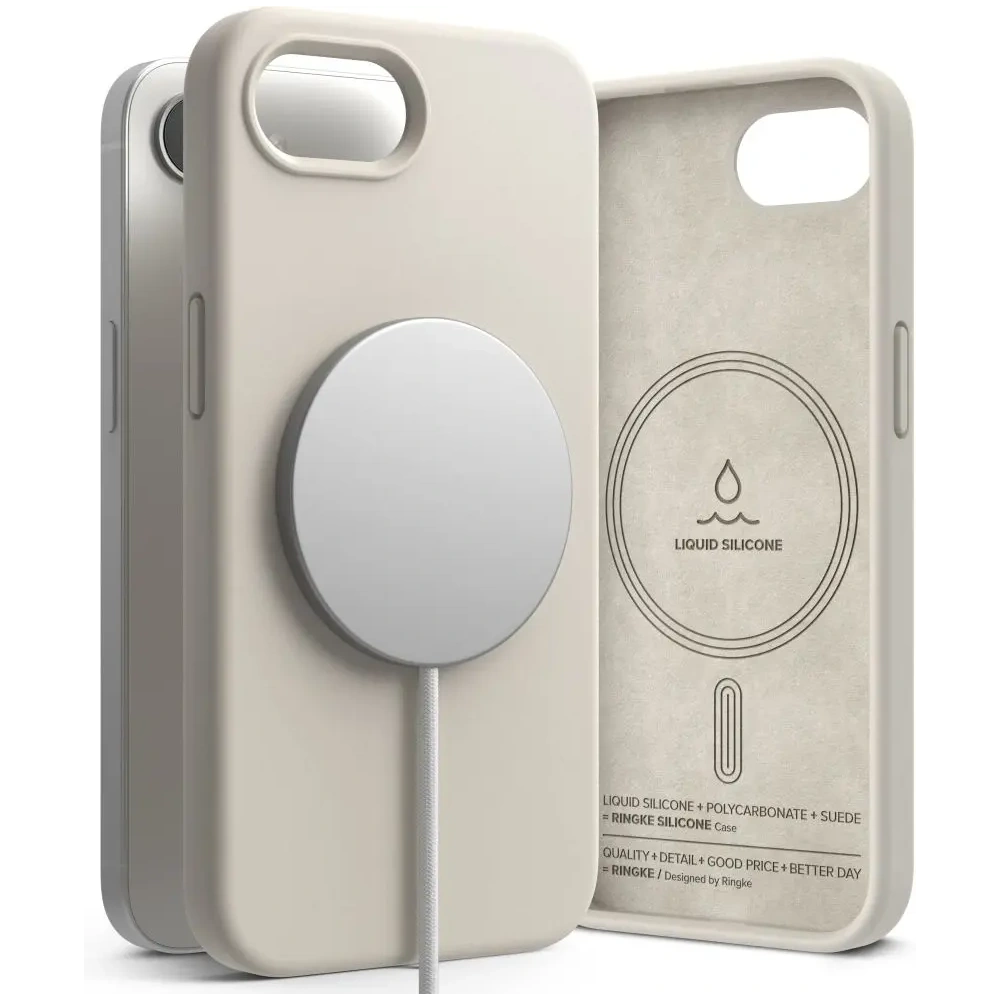 Hurtownia GSM - Ringke Silikonová Magnetic MagSafe Apple iPhone 16e Stone - RGK11771 - {ean13} - Hurt