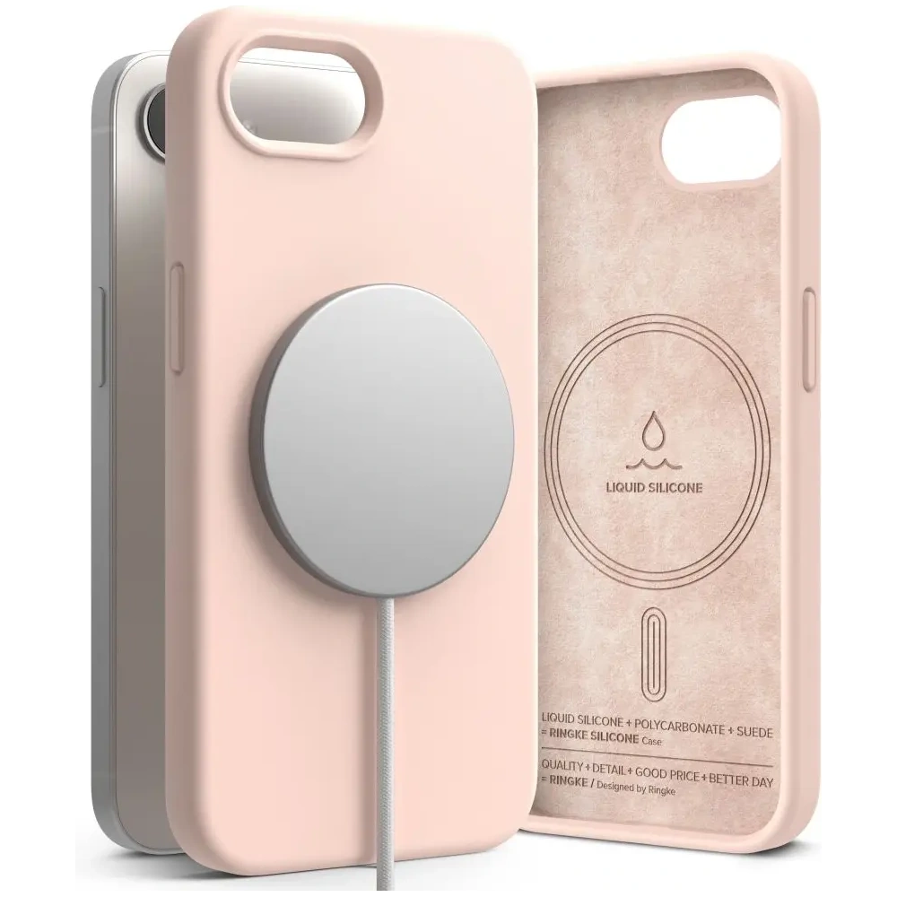 Hurtownia GSM - Ringke Silicon Magnetic MagSafe Apple iPhone 16e Pink Sand - RGK11772 - {ean13} - Hurt