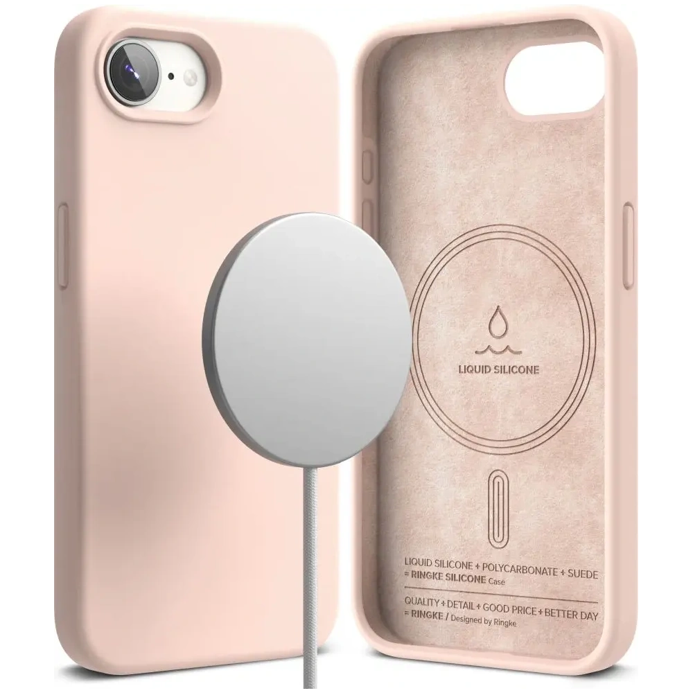 Hurtownia GSM - Ringke Silicon Magnetic MagSafe Apple iPhone 16e Pink Sand - RGK11772 - {ean13} - Hurt