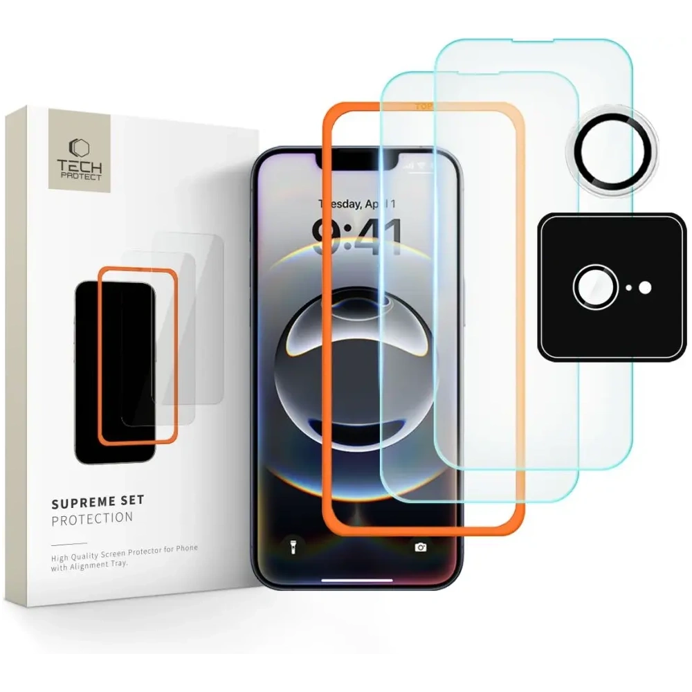 Hurtownia GSM - Szkło hartowane Tech-Protect Supreme Set Apple iPhone 16e Clear [3 PACK] - THP3946 - {ean13} - Hurt