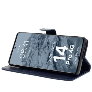 Wholesale Bizon Case Pocket Xiaomi Redmi Note 14 Pro 4G navy blue - BIZ8702 - {ean13} - Hurt