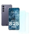 Bizon Case Clear Pack husă + 2x sticlă de protecție Samsung Galaxy S25+ Plus clar