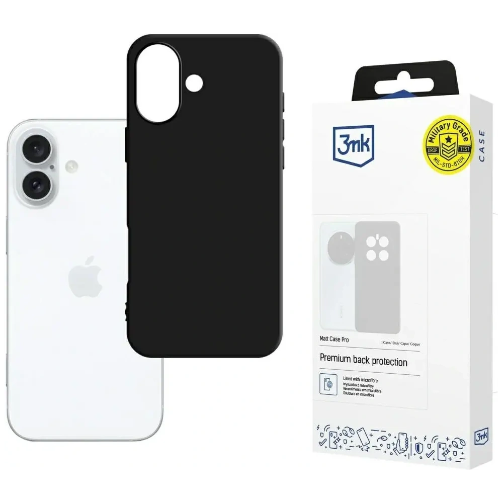 Hurtownia GSM - 3MK Matt Case Pro Apple iPhone 16 černý - 3MK15901 - {ean13} - Hurt