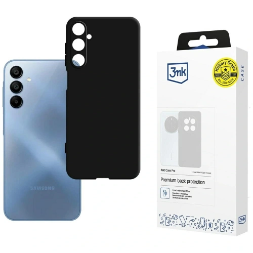 Etui 3MK Matt Case Pro do Samsung Galaxy A15 5G czarne