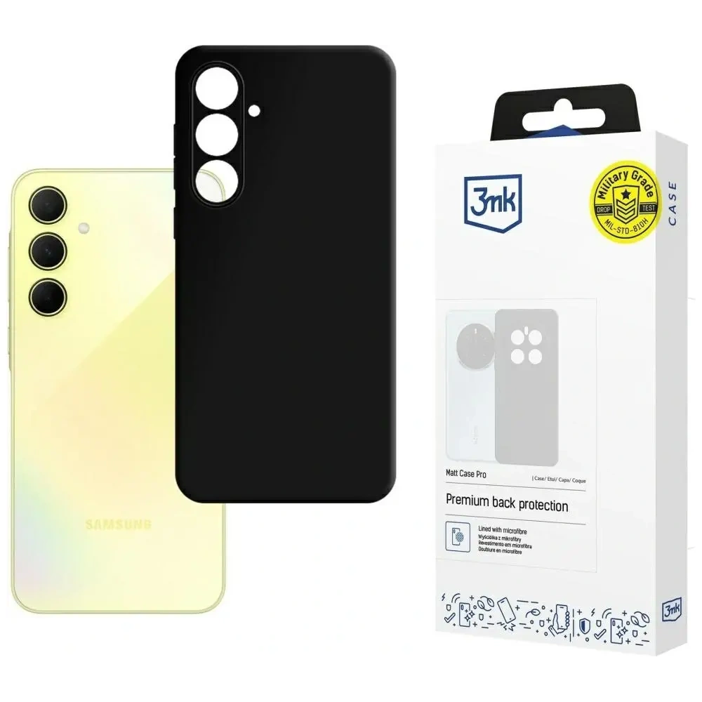 Hurtownia GSM - 3MK Matt Case Pro Samsung Galaxy A35 5G černý - 3MK15909 - {ean13} - Hurt