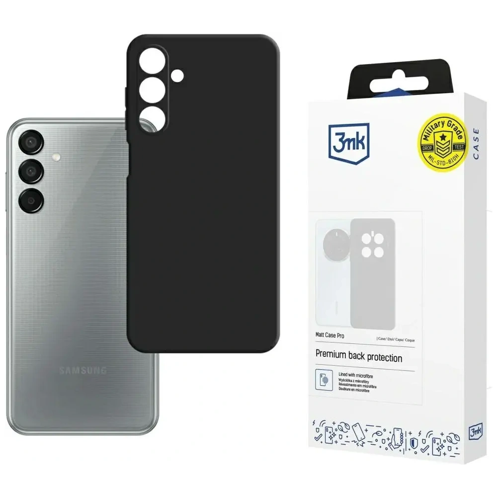 Hurtownia GSM - 3MK Matt Case Pro Samsung Galaxy M15 5G negru - 3MK15912 - {ean13} - Hurt