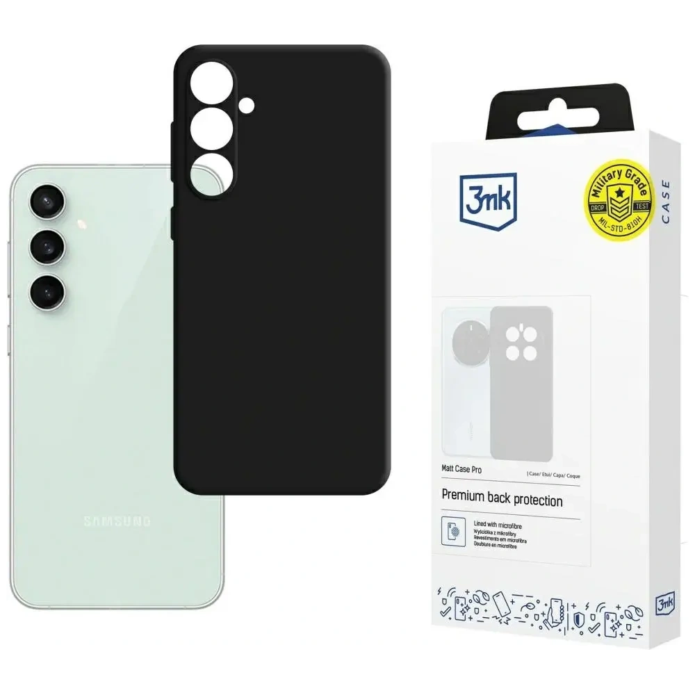 Hurtownia GSM - 3MK Matt Case Pro Samsung Galaxy S23 FE negru - 3MK15915 - {ean13} - Hurt