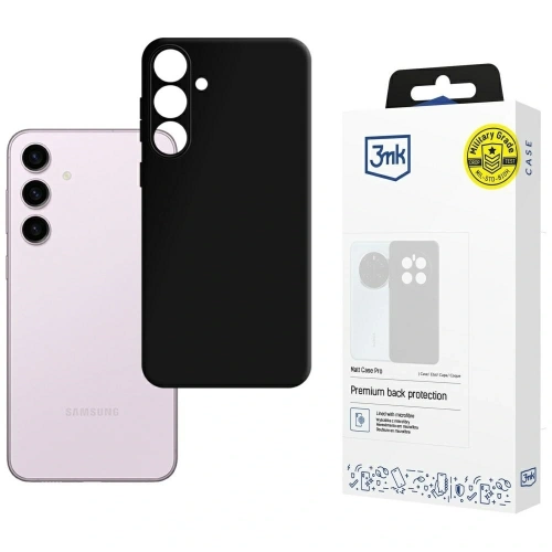 Etui 3MK Matt Case Pro do Samsung Galaxy S24 czarne