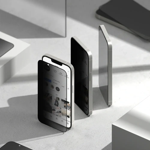 Szkło prywatyzujące Ringke Easy Slide Apple iPhone 16e / 14 / 13 / 13 Pro Privacy [2 PACK]