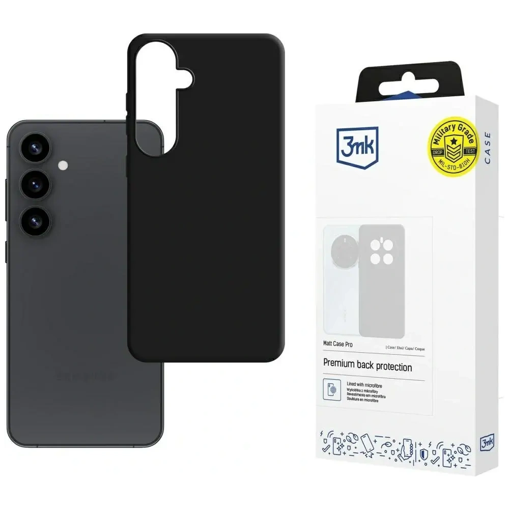 Hurtownia GSM - 3MK Matt Case Pro Samsung Galaxy S25+ Plus černý - 3MK15921 - {ean13} - Hurt