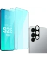 Wholesale BIZON Clear 2 Pack 3x screen glass + 1x lens glass Samsung Galaxy S25 - BIZ8704 - {ean13} - Hurt