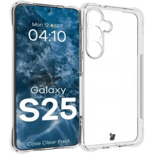 Hurtownia GSM - Bizon Case Clear Pack carcasă + 2x sticlă pentru ecran Samsung Galaxy S25 transparentă - BIZ8705 - {ean13} - Hurt