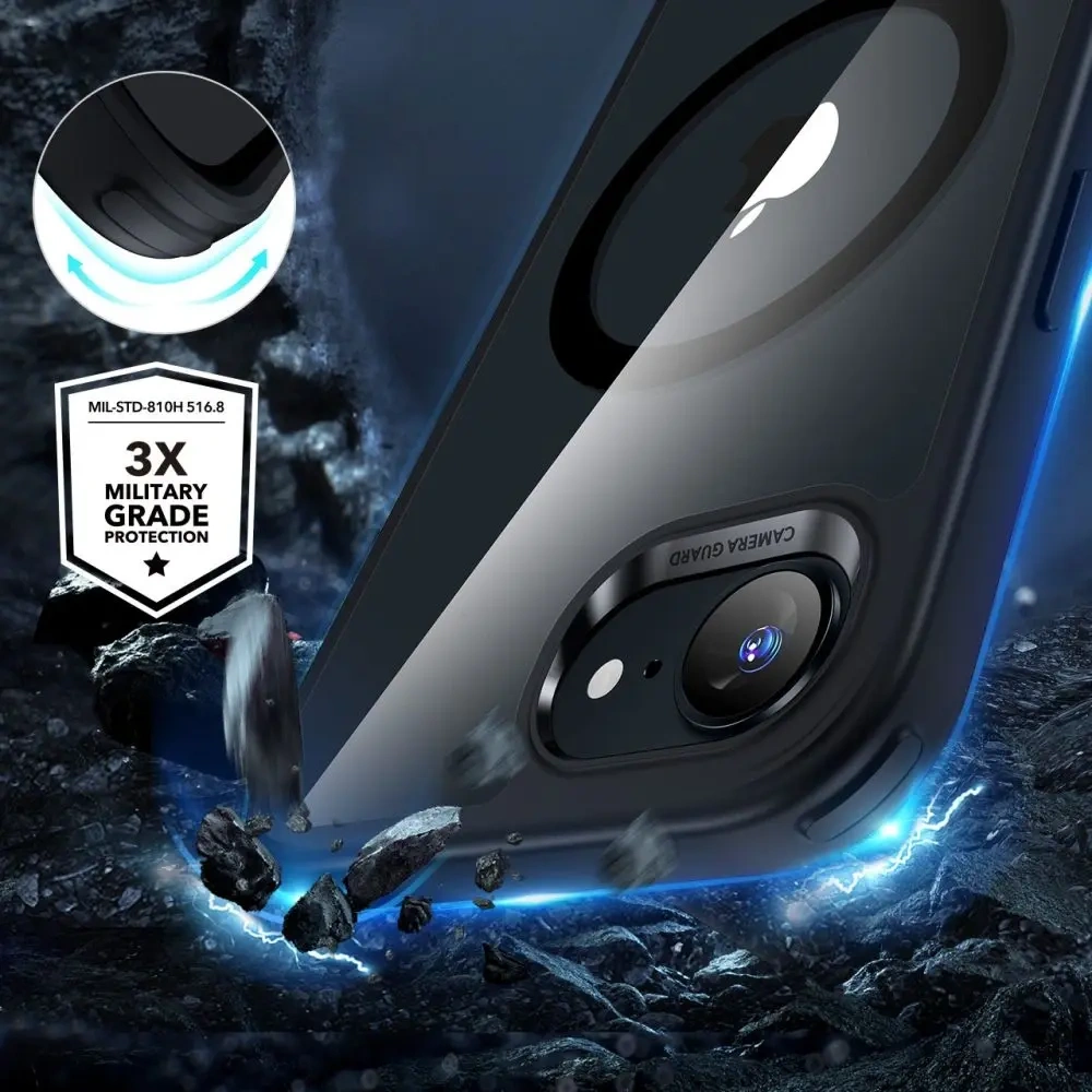 Hurtownia GSM - ESR Classic Hybrid HaloLock MagSafe Apple iPhone 16e Čirý/černý - ESR895 - {ean13} - Hurt