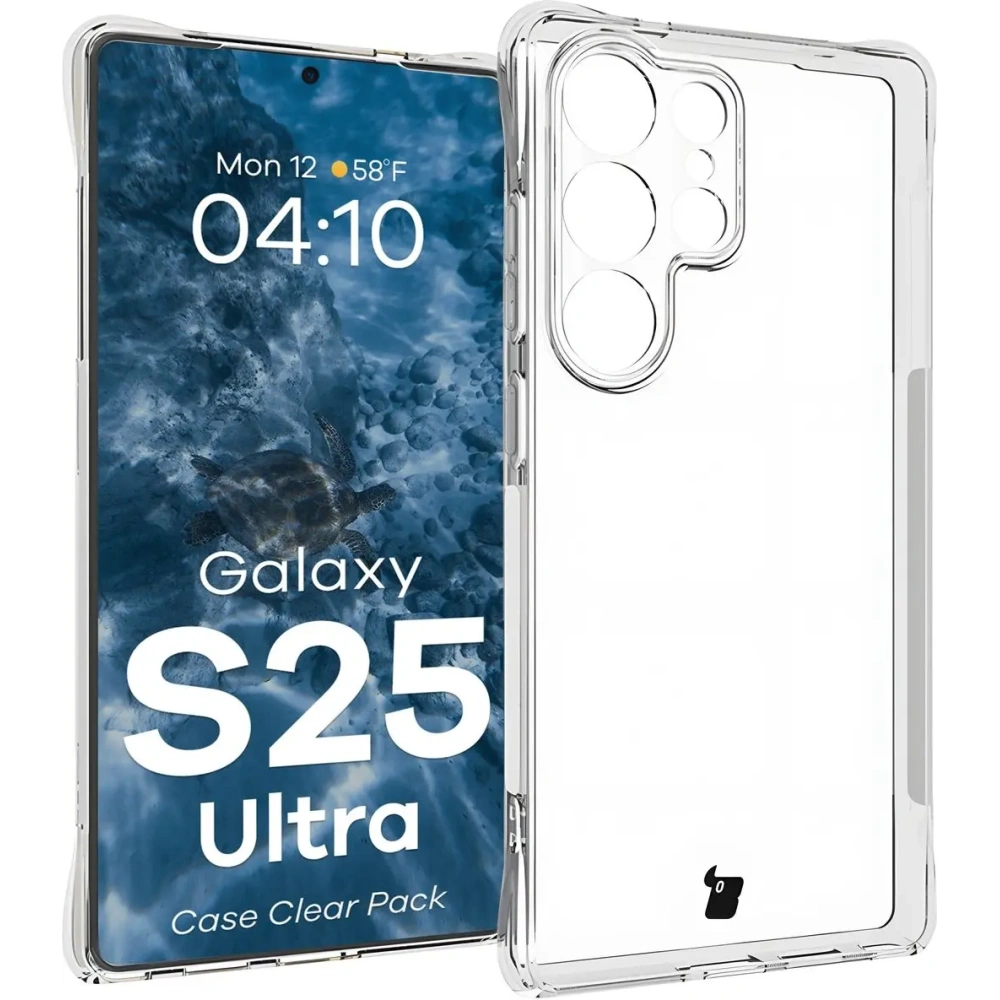Hurtownia GSM - Etui + 2x folia na ekran Bizon Case Clear Pack do Samsung Galaxy S25 Ultra przezroczyste - BIZ8707 - {ean13} - Hurt