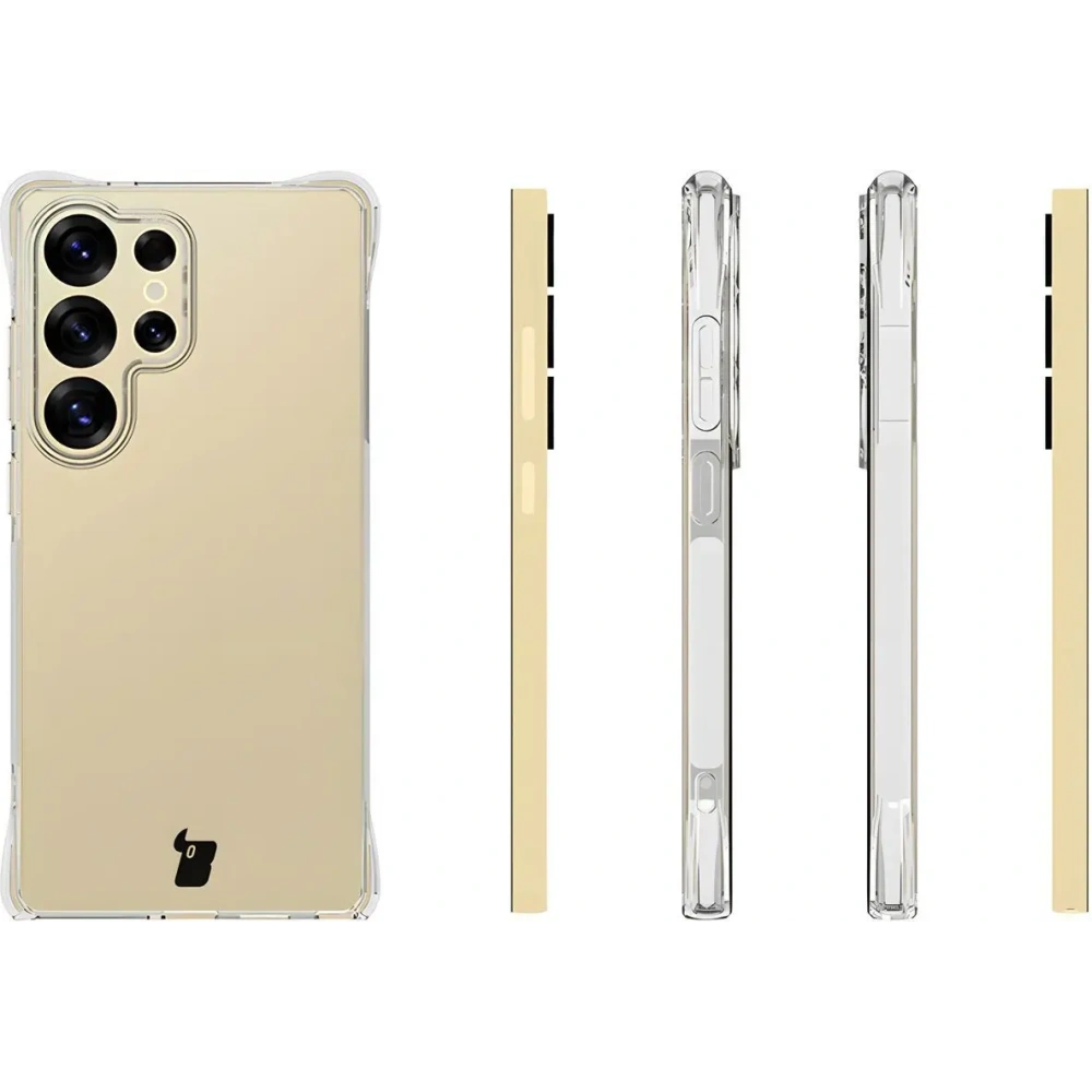 Hurtownia GSM - Etui + 2x folia na ekran Bizon Case Clear Pack do Samsung Galaxy S25 Ultra przezroczyste - BIZ8707 - {ean13} - Hurt