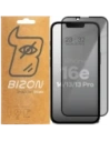 Bizon Glass Edge Shadow Apple iPhone 16e / 14 / 13 Pro / 13 tinted with a black frame
