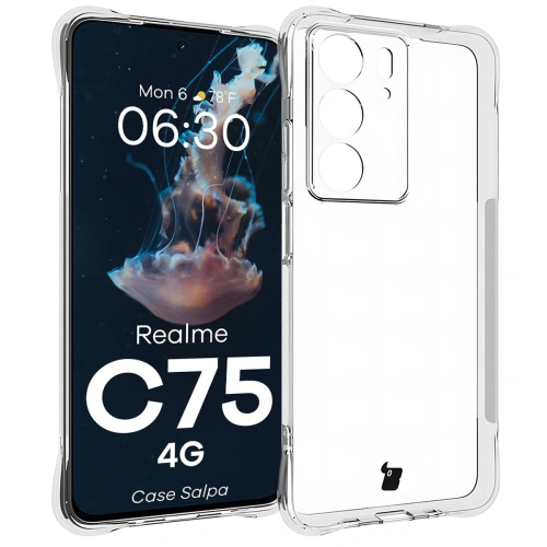 Elastyczne etui Bizon Case Salpa do Realme C75 4G przezroczyste
