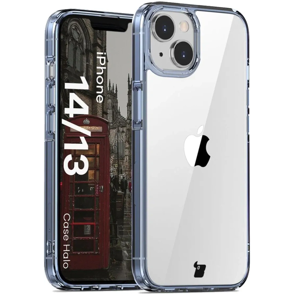 Hurtownia GSM - Etui Bizon Case Halo do Apple iPhone 14 / 13 průhledně-modré - BIZ8710 - {ean13} - Hurt