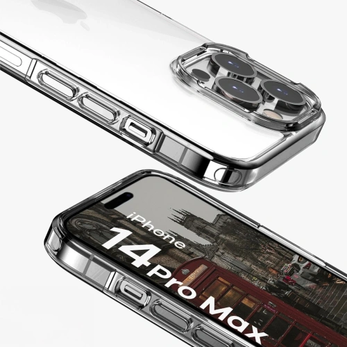 Etui Bizon Case Halo do Apple iPhone 14 Pro przezroczyste