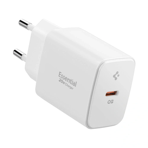 Ładowarka sieciowa Spigen Essential EE201EU 1-port USB-C Network Charger 20W White