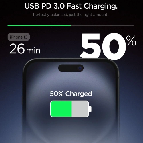 Ładowarka sieciowa Spigen Essential EE201EU 1-port USB-C Network Charger 20W White