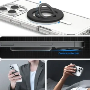 Hurtownia GSM - Uchycení pro telefon Spigen Dual Pop Mag MagSafe Phone Ring Černé - SPN16711 - {ean13} - Hurt
