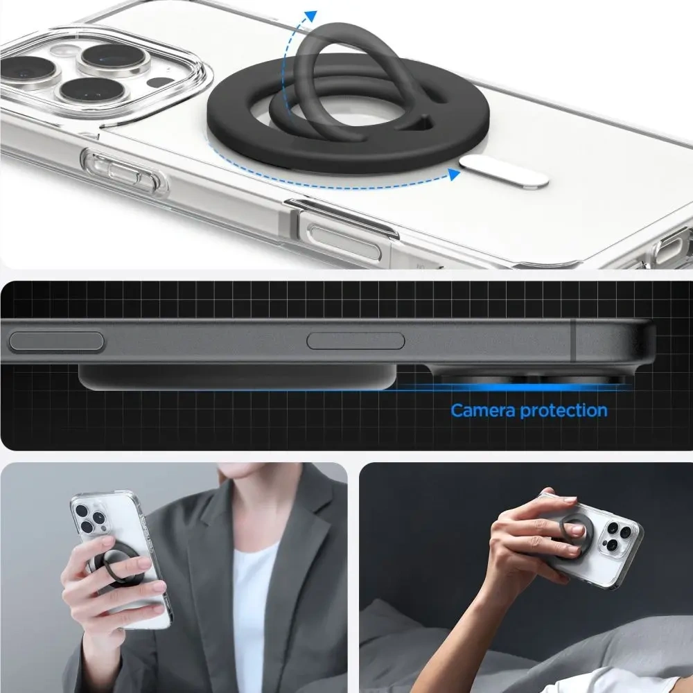 Hurtownia GSM - Uchycení pro telefon Spigen Dual Pop Mag MagSafe Phone Ring Černé - SPN16711 - {ean13} - Hurt