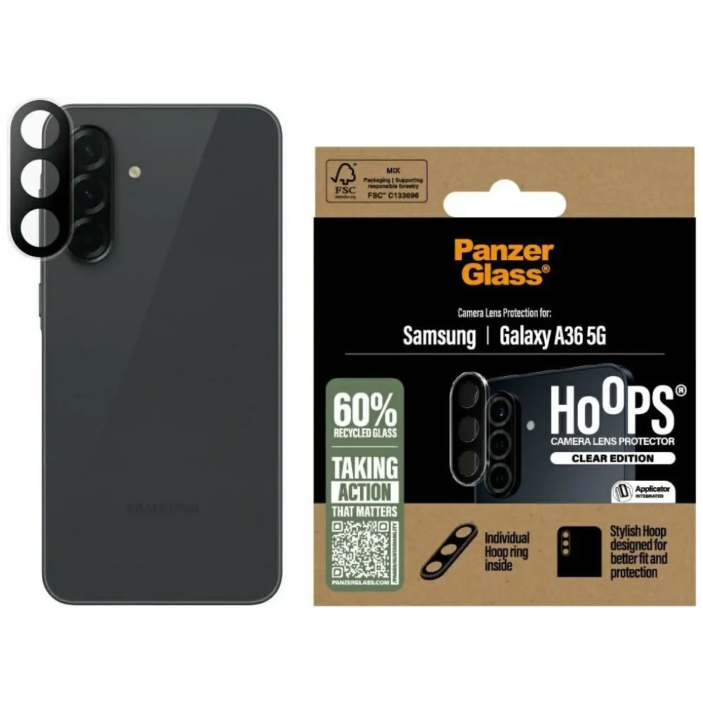 Hurtownia GSM - Sticlă securizată pentru obiectiv PanzerGlass Hoops Lens Protector pentru Samsung Galaxy A36 5G transparentă - PZG847 - {ean13} - Hurt