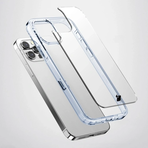 Etui Bizon Case Halo do Apple iPhone 14 Pro przezroczysto-niebieskie