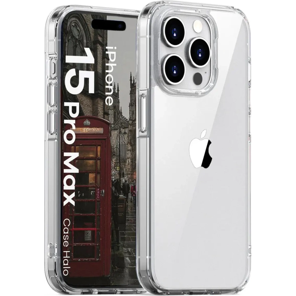 Hurtownia GSM - Bizon Case Halo Apple iPhone 15 Pro Max átlátszó - BIZ8719 - {ean13} - Hurt