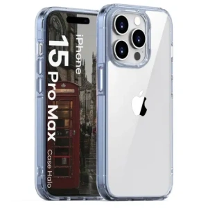 Wholesale Bizon Case Halo for Apple iPhone 15 Pro Max transparent-blue - BIZ8721 - {ean13} - Hurt