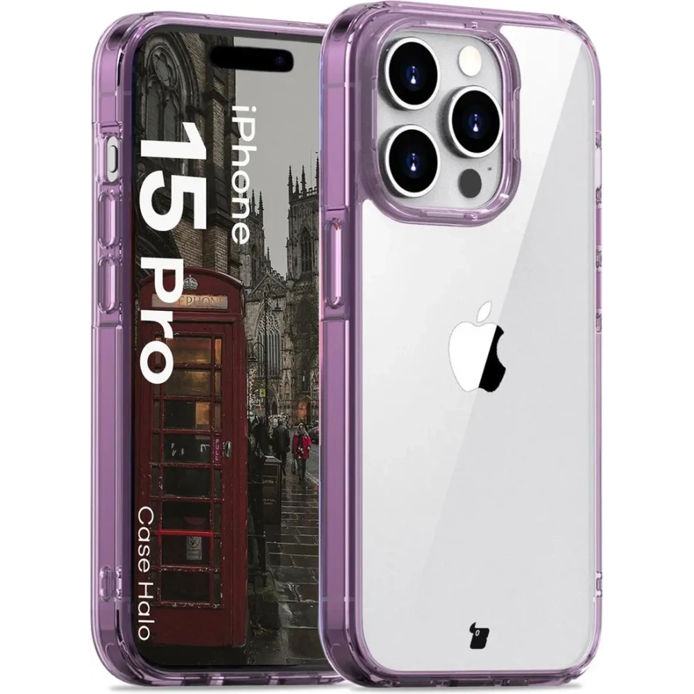 Hurtownia GSM - Bizon Case Halo Apple iPhone 15 Pro áttetsző-lila - BIZ8723 - {ean13} - Hurt