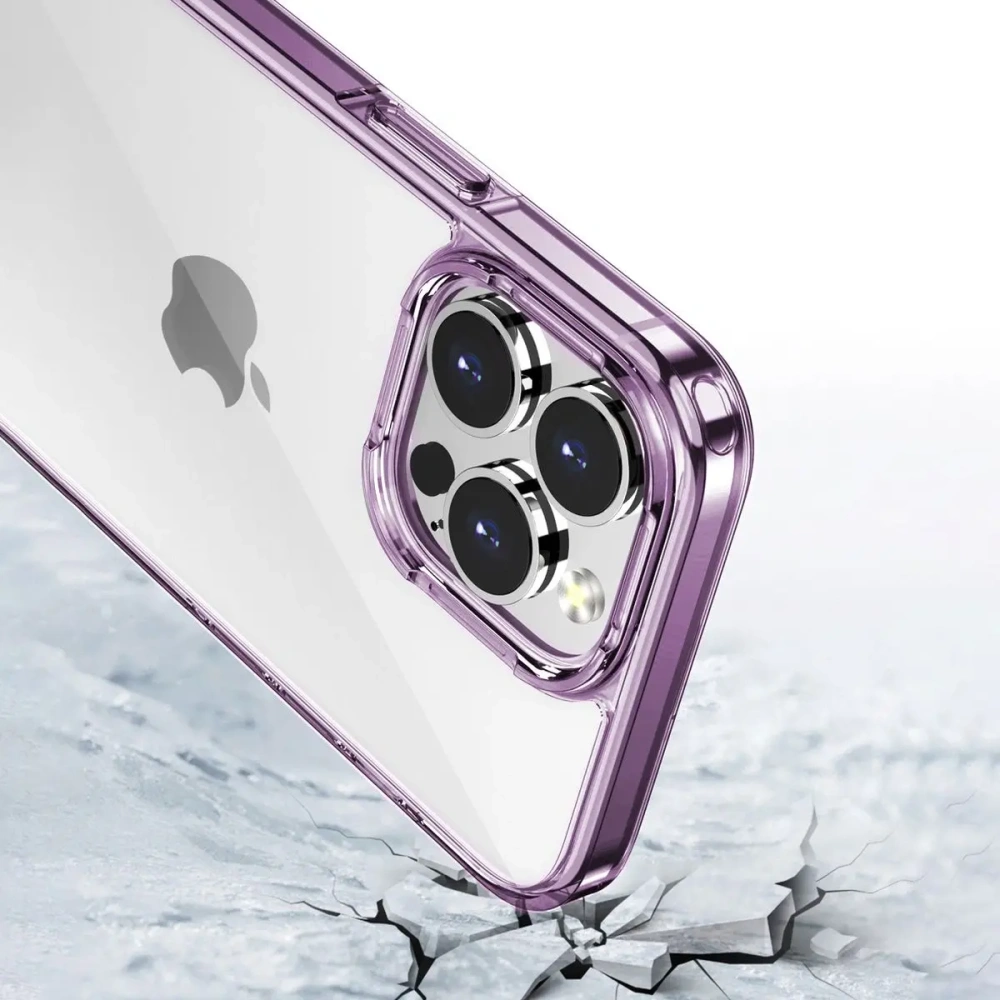 Hurtownia GSM - Etui Bizon Case Halo pentru Apple iPhone 15 Pro transparent-violet - BIZ8723 - {ean13} - Hurt