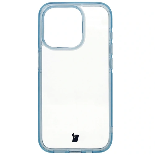 Etui Bizon Case Halo do Apple iPhone 15 Pro przezroczysto-niebieskie