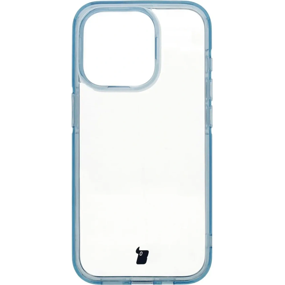 Hurtownia GSM - Etui Bizon Case Halo pentru Apple iPhone 15 Pro transparent-albastru - BIZ8724 - {ean13} - Hurt