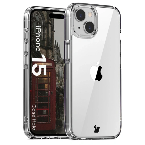 Etui Bizon Case Halo do Apple iPhone 15 przezroczyste