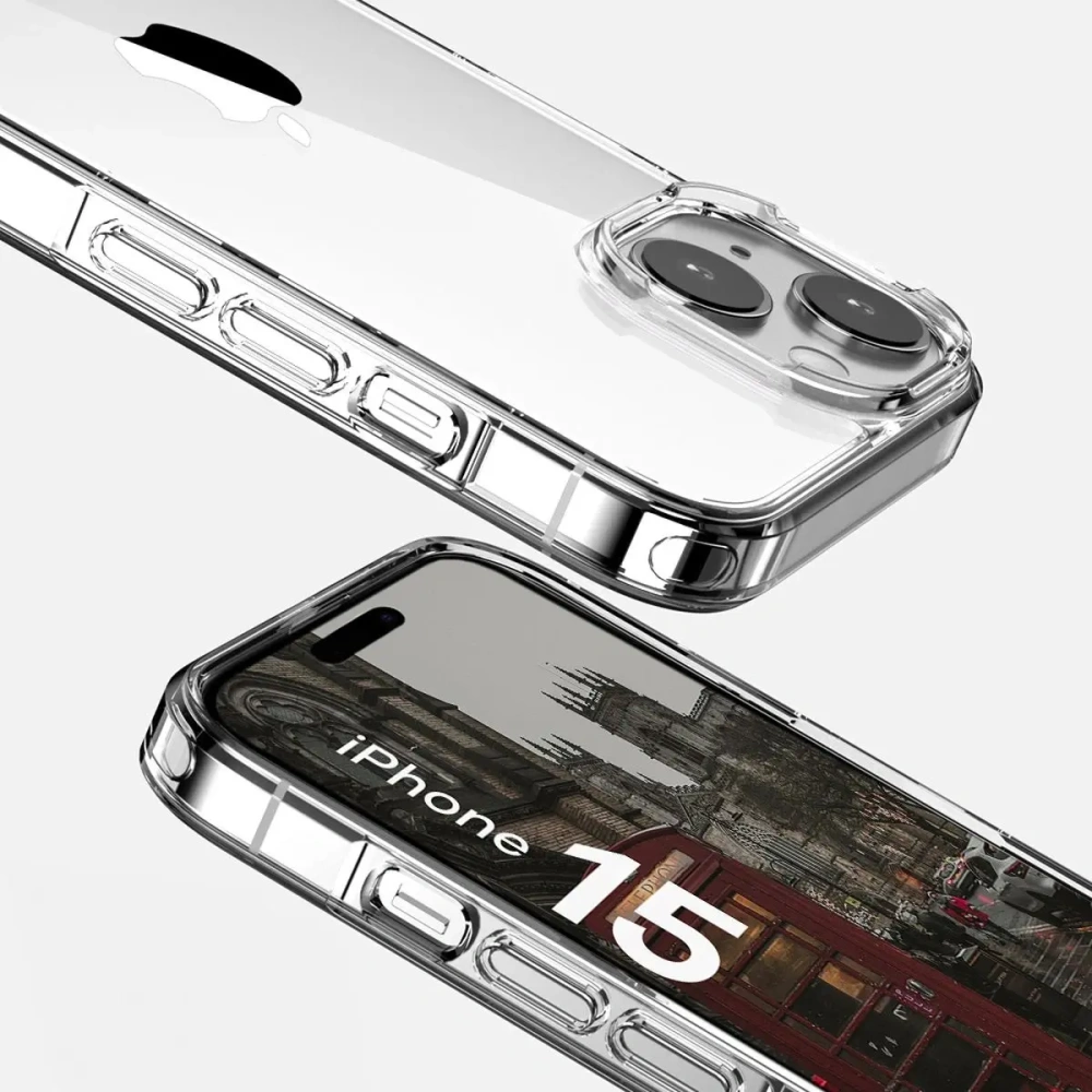 Hurtownia GSM - Etui Bizon Case Halo do Apple iPhone 15 przezroczyste - BIZ8725 - {ean13} - Hurt