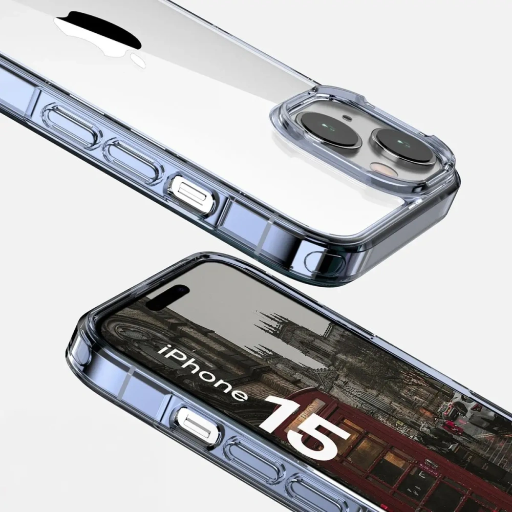 Hurtownia GSM - Bizon Case Halo für Apple iPhone 15 transparent-blau - BIZ8727 - {ean13} - Hurt