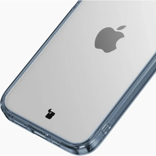Etui Bizon Case Halo do Apple iPhone 15 przezroczysto-niebieskie