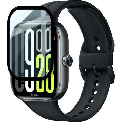 Szkło hybrydowe Bizon Glass Watch Edge Hybrid do Xiaomi Redmi Watch 5 czarne