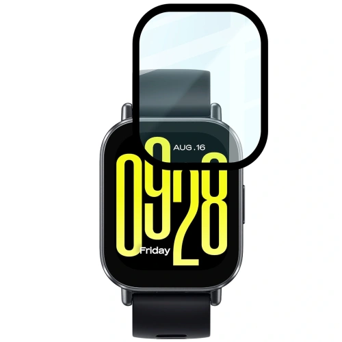 Szkło hybrydowe Bizon Glass Watch Edge Hybrid do Xiaomi Redmi Watch 5 czarne