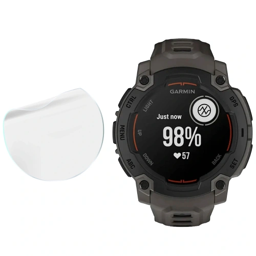 Folia hydrożelowa na ekran Bizon Glass Watch Hydrogel do Garmin Instinct E 45 mm [2 PACK]