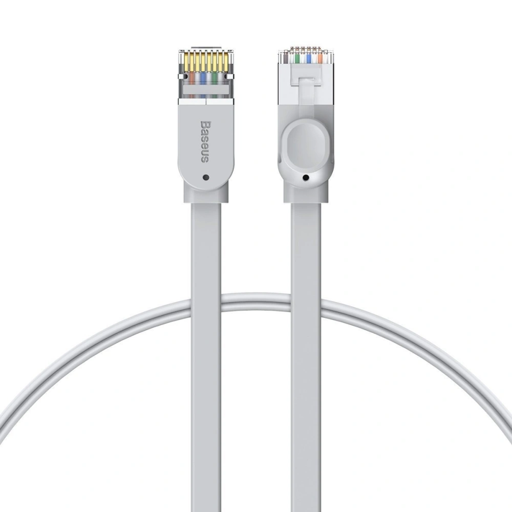 Hurtownia GSM - Flaches Netzwerkkabel Baseus High Speed, Ethernet RJ45, Gigabit, Cat.6, 1m (grau) - BSU1439GRY - {ean13} - Hurt