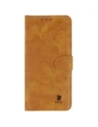 Etui z klapką Bizon Case Pocket do Xiaomi Redmi Note 14 Pro 4G brązowe